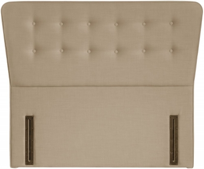 Product photograph of Manhattan Beige Fabric Floor Standing Headboard from Choice Furniture Superstore