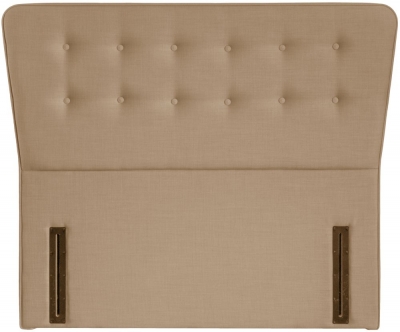 Product photograph of Manhattan Oatmeal Fabric Floor Standing Headboard from Choice Furniture Superstore