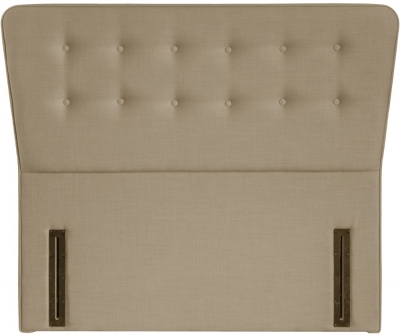 Product photograph of Manhattan Sand Floorstanding Fabric Headboard from Choice Furniture Superstore