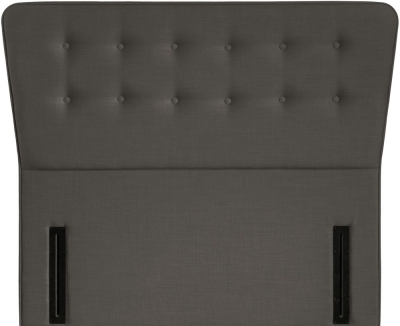 Product photograph of Manhattan Slate Fabric Floor Standing Headboard from Choice Furniture Superstore