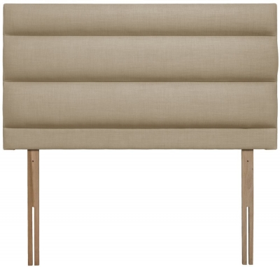 Product photograph of Monza Sand Fabric Headboard from Choice Furniture Superstore