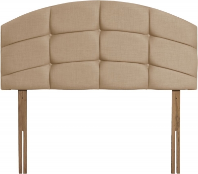 Product photograph of Pesaro Oatmeal Fabric Headboard from Choice Furniture Superstore