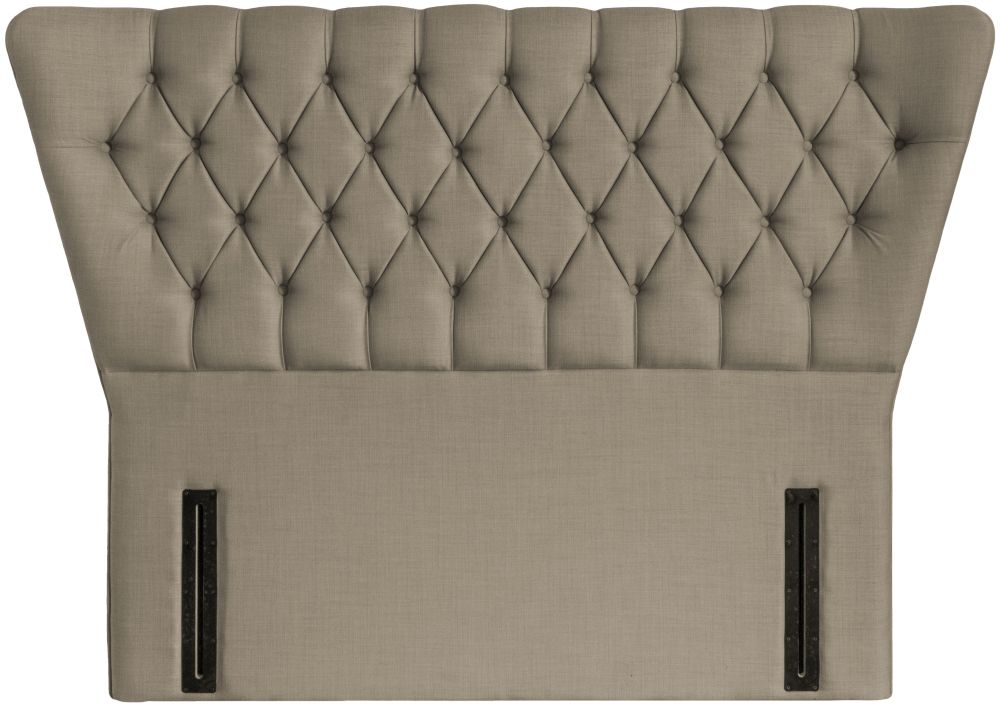Charlotte Fudge Fabric Floor Standing Headboard
