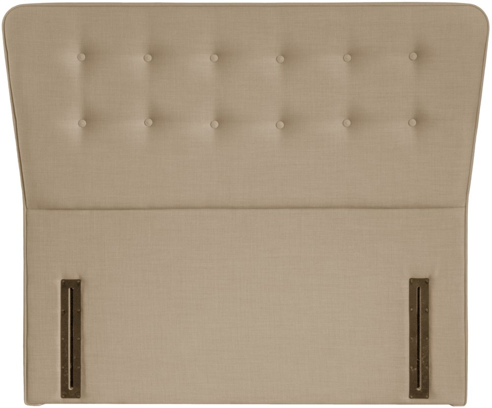 Manhattan Beige Fabric Floor Standing Headboard