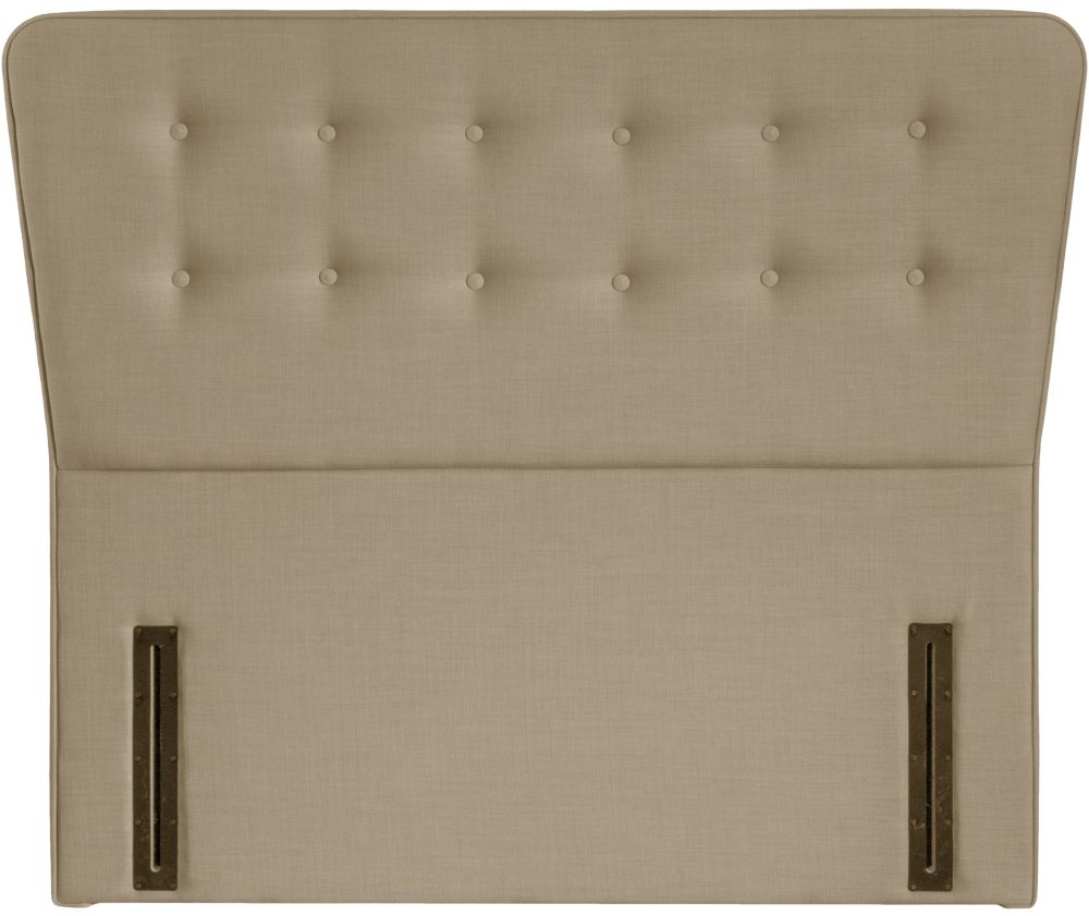 Manhattan Sand Fabric Floor Standing Headboard