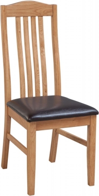 Product photograph of Fairford Oak Graham Dining Chair Sold In Pairs from Choice Furniture Superstore