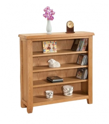 Product photograph of Dorset Oak Bookcase from Choice Furniture Superstore