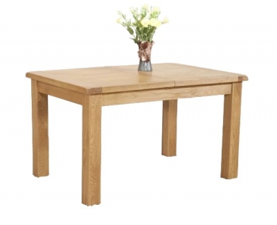 Product photograph of Dorset Oak Extending Dining Table from Choice Furniture Superstore