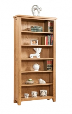 Product photograph of Dorset Oak Tall Bookcase from Choice Furniture Superstore
