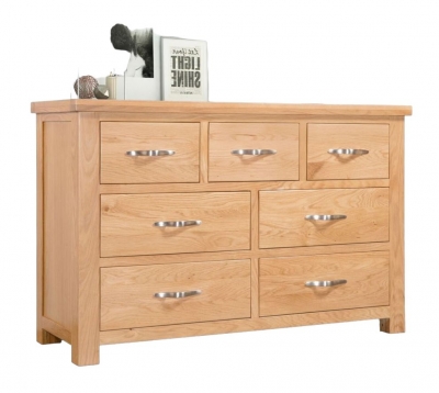 Product photograph of Cambridge Oak 3 4 Drawer Chest from Choice Furniture Superstore