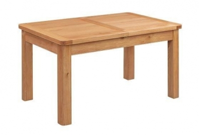 Product photograph of Clarion Oak 4 Seater Butterfly Extending Dining Table from Choice Furniture Superstore