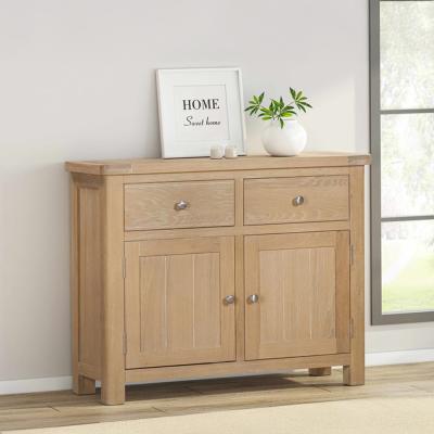 Hayley Oak 2 Door Small Sideboard 96cm
