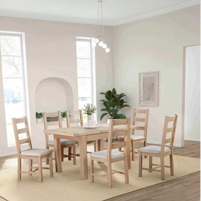 Hayley Oak 46 Seater Extending Dining Table 120cm153cm