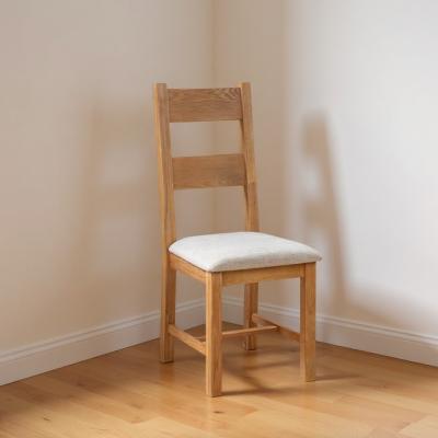 2 X Dorset Oak Ladder Back Dining Chair
