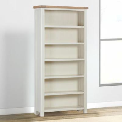 Hayley Oak And White Large Bookcase