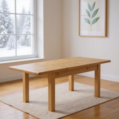 Janelle Oak 6 8 Seater Butterfly Extending Dining Table 126 160cm