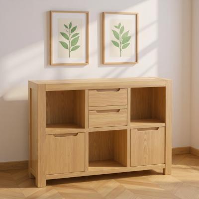 Carly Oak 2 Door Low Display Cabinet