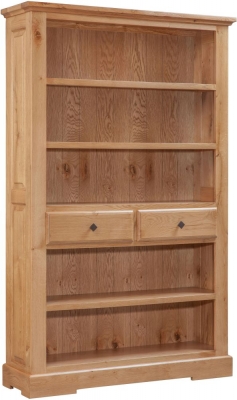Product photograph of Fairford Oak Large Bookcase from Choice Furniture Superstore