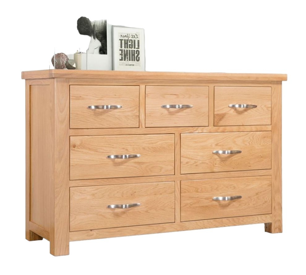 Cambridge Oak 3+4 Drawer Chest