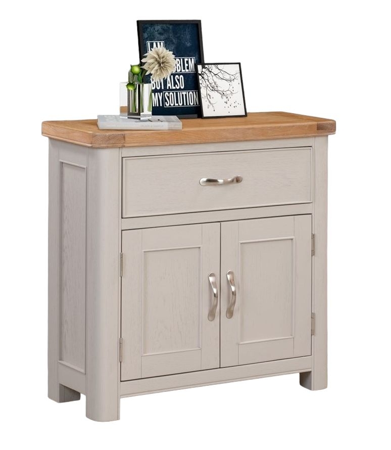 Clarion Oak and Grey Painted Compact Sideboard