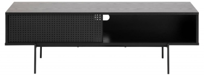 Product photograph of Avilla Black 140cm Tv Unit from Choice Furniture Superstore