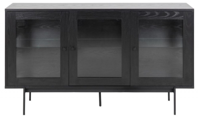 Product photograph of Avilla Black 3 Door Sideboard from Choice Furniture Superstore