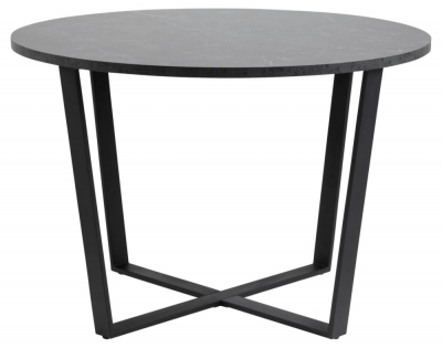 Product photograph of Alsey Marble Effect Top 2 Seater Round Dining Table - 110cm from Choice Furniture Superstore
