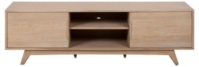 Product photograph of Maceo Oak 2 Sliding Door Tv Unit For Tv Upto 70 Inch With Storage from Choice Furniture Superstore