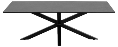 Product photograph of Hamden Black Fairbanks Ceramic Top Coffee Table from Choice Furniture Superstore