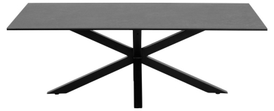 Product photograph of Horatio Black Ceramic 130cm Coffee Table from Choice Furniture Superstore