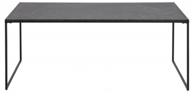 Product photograph of Iselin Black 120cm Coffee Table from Choice Furniture Superstore