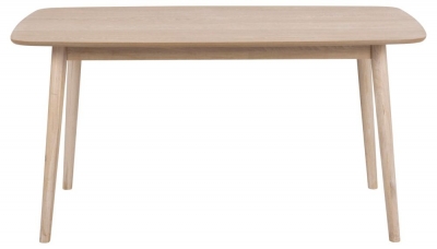 Product photograph of Nibley White Oak 6 Seater Dining Table from Choice Furniture Superstore