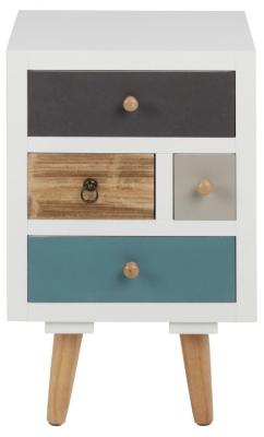 Product photograph of Tiro 4 Drawer Bedside Table from Choice Furniture Superstore