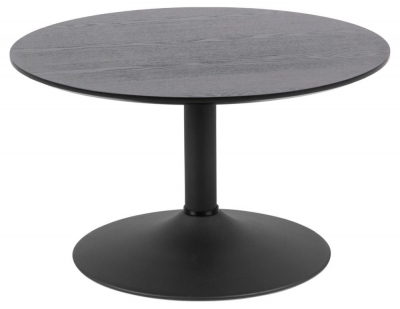 Product photograph of Irene Matt Black Round Coffee Table from Choice Furniture Superstore