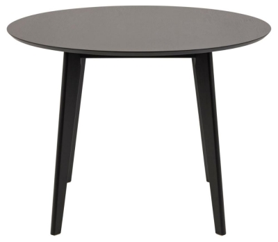 Reid Matt Black 2 Seater Round Dining Table - 105cm