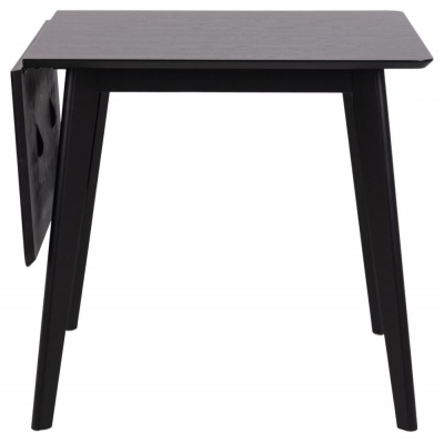 Product photograph of Reid Black Drop Leaf 2-4 Seater Dining Table from Choice Furniture Superstore