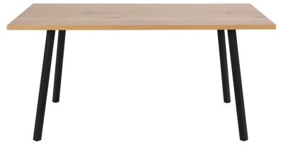 Product photograph of Causey Oak Dining Table - 6 Seater from Choice Furniture Superstore