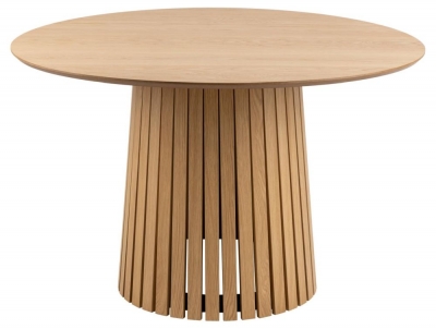 Product photograph of Clanton Round Pedestal Dining Table - 4 Seater from Choice Furniture Superstore