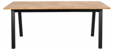 Product photograph of Belleair Oak Dining Table - 6 Seater from Choice Furniture Superstore