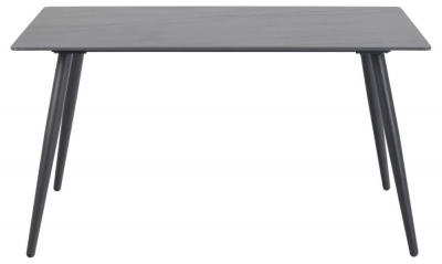 Product photograph of Woburn Black 4 Seater Dining Table from Choice Furniture Superstore