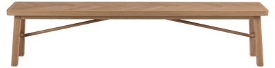 Product photograph of Galien Oak Dining Bench from Choice Furniture Superstore