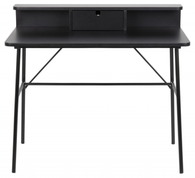 Product photograph of Ponca Black 1 Drawer Desk from Choice Furniture Superstore