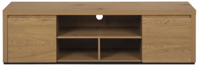 Product photograph of Teton Oak 2 Door Tv Unit - 64inch from Choice Furniture Superstore