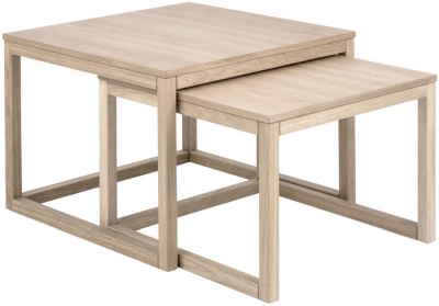 Product photograph of Cadiz Oak Coffee Table Set Of 2 from Choice Furniture Superstore
