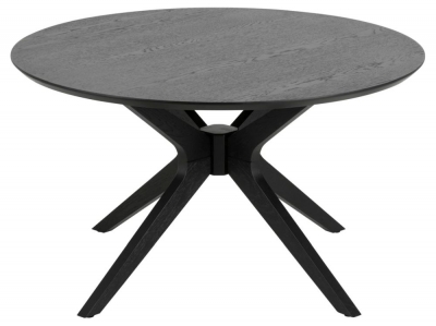 Product photograph of Declo Black 80cm Round Coffee Table from Choice Furniture Superstore