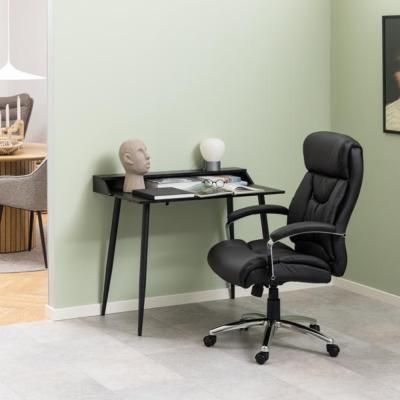 Benson Black Faux Leather Office Chair