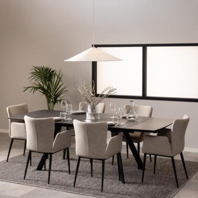 Blackburn Black Ceramic 610 Seater Extending Dining Table