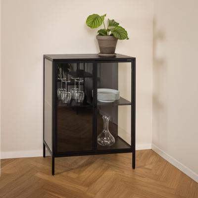 Newcastle Black 2 Door Display Cabinet