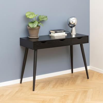 Neptun Black 3 Drawer Office Desk