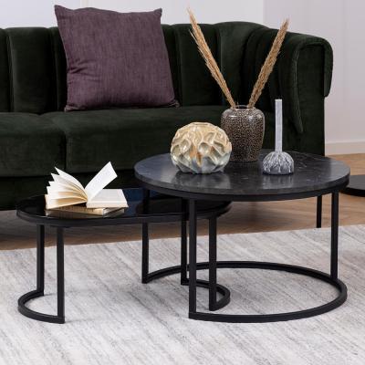 Spiro Coffee Table - Black - Set of 2
